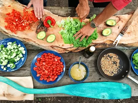 Koken in de buitenlucht