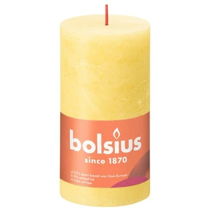 Bolsius Rustiek stompkaars Sunny Yellow - 13 x Ø6,8 cm
