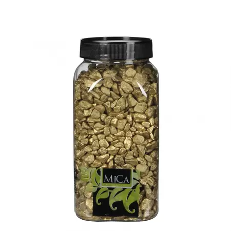 Deco steentjes 1kg goud