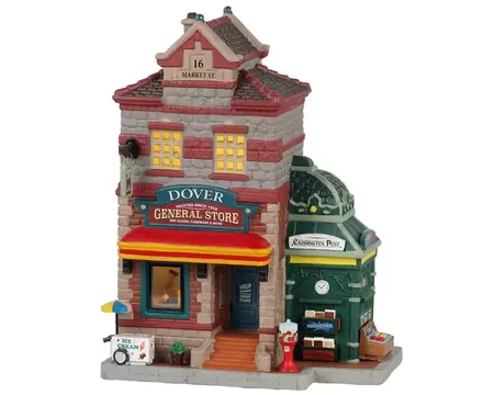 Lemax Dover General Store and Newsstand - battery operated