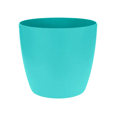 elho brussels rond mini 7cm - helder turquoise - afbeelding 1