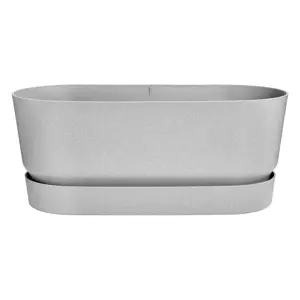 elho greenville terrace trough 60cm wheels - living concrete