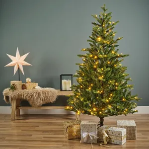 Everlands kunstkerstboom Alison pine LED 220 lampjes - 150cm - afbeelding 6