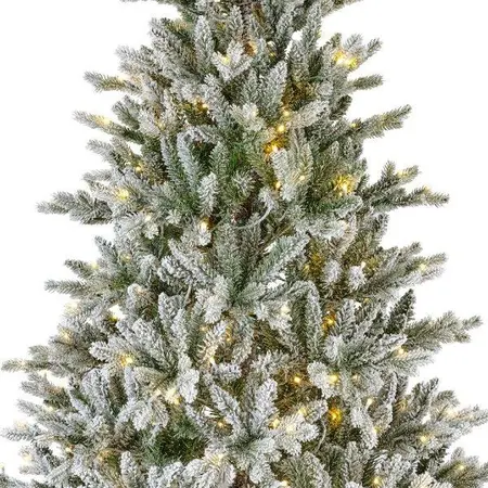 Everlands kunstkerstboom Alison pine snowy LED 320 lampjes - 180cm - afbeelding 4