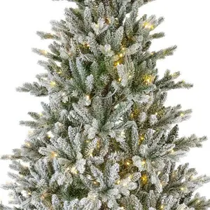 Everlands kunstkerstboom Alison pine snowy LED 320 lampjes - 180cm - afbeelding 4