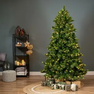 Everlands kunstkerstboom Edmonton Spruce LED 350 lampjes - 180cm - afbeelding 4