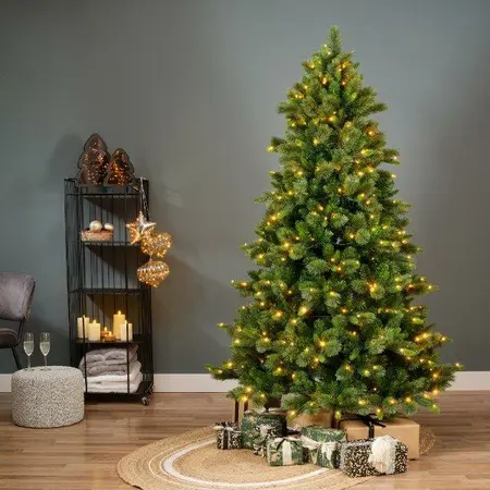 Everlands kunstkerstboom Edmonton Spruce LED 350 lampjes - 180cm - afbeelding 5