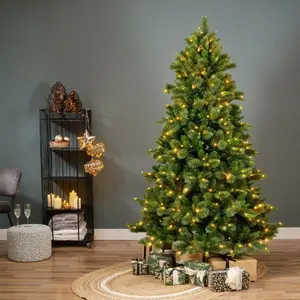 Everlands kunstkerstboom Edmonton Spruce LED 350 lampjes - 180cm - afbeelding 5