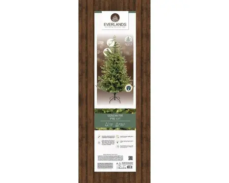 Everlands kunstkerstboom Geneva fir micro LED 360 lampjes - 180cm - afbeelding 2