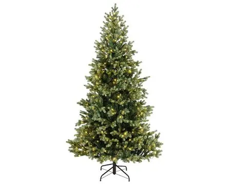 Everlands kunstkerstboom Geneva fir micro LED 540 lampjes - 210cm - afbeelding 1