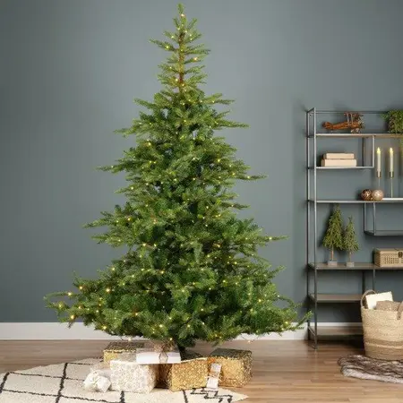 Everlands kunstkerstboom Grandis fir micro LED 400 lampjes - 180cm - afbeelding 5