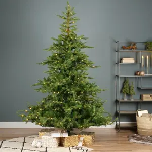 Everlands kunstkerstboom Grandis fir micro LED 550 lampjes - 210cm - afbeelding 5