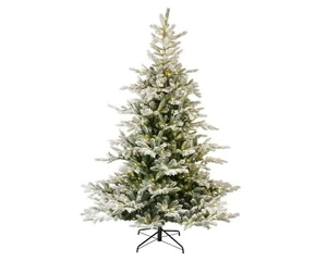 Everlands kunstkerstboom Grandis fir snowy micro LED 550 lampjes - 210cm