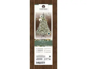 Everlands kunstkerstboom Imperial pine snowy LED 380 lampjes - 210cm - afbeelding 2