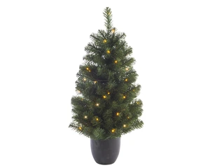 Everlands kunstkerstboom Imperial potted tree LED 50 lampjes - 90cm