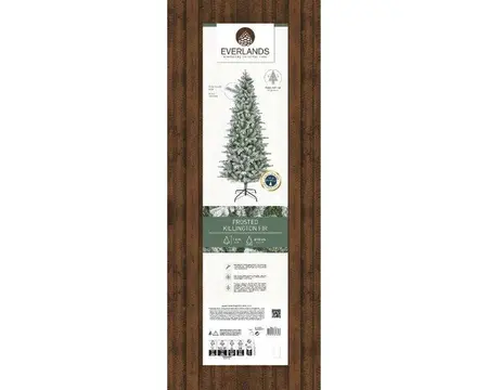 Everlands kunstkerstboom Killington fir frosted - 180cm - afbeelding 2