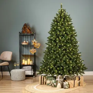 Everlands kunstkerstboom Malmo spruce LED 440 lampjes - 210cm - afbeelding 5