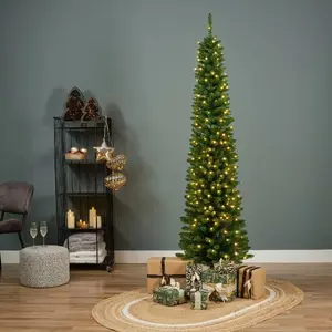 Everlands kunstkerstboom Pencil Pine LED - 240cm - afbeelding 5