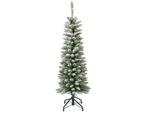 Everlands kunstkerstboom Pencil pine snowy - 180cm