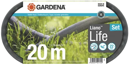 Gardena Textielslang lianoa life 20m. set