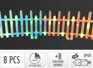 Hekje set van 8 sts 192led - multi