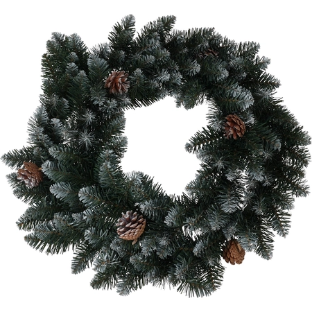 Kerstkrans - 150 tips - groen - ⌀60cm