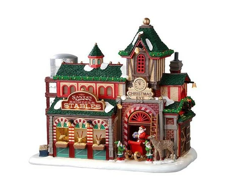 Lemax Santa's reindeer stables - battery operated (4.5V)