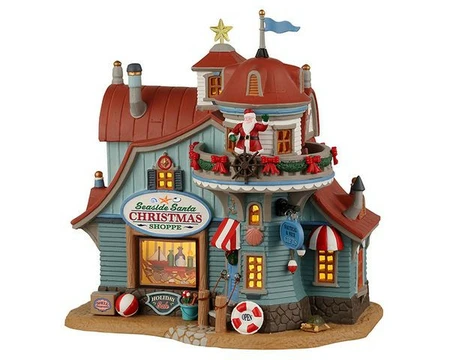 Lemax Seaside santa xmas shoppe - battery operated