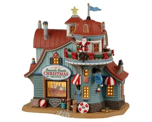 Lemax Seaside santa xmas shoppe - battery operated