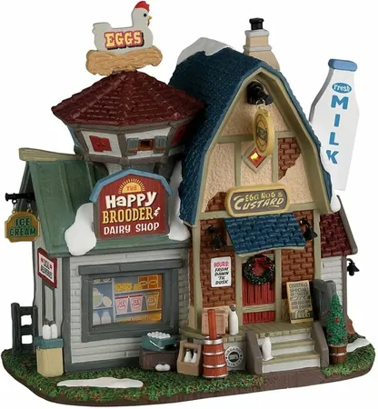 Lemax The happy brooder & diary shop - battery operated