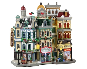 Lemax The Holly Jolly Hotel - battery operated