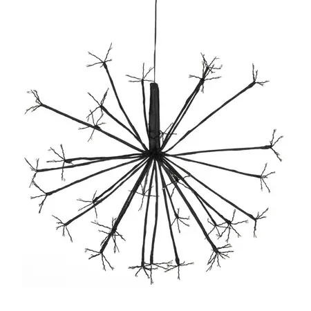 Luca Lighting LED dandelion (paardenbloem) hanglamp - zwart - afbeelding 1