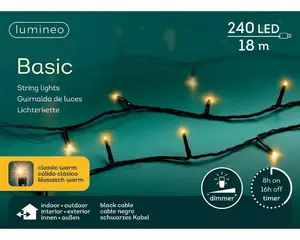 Lumineo LED basic lights steady - klassiek warm - buiten - 1800cm - afbeelding 6