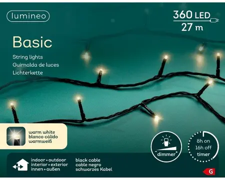 Lumineo LED basic lights steady - warm wit - buiten - 2700cm - afbeelding 6