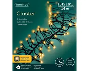 Lumineo LED cluster lights steady - klassiek warm - buiten - 1400cm - afbeelding 6