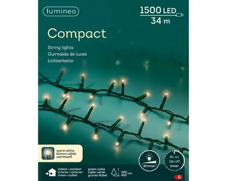 Lumineo LED compact lights steady - warm wit - buiten - 3400cm - afbeelding 6