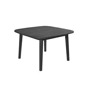 Max & Luuk Lennon tafel 120x120x76cm teak charcoal finish