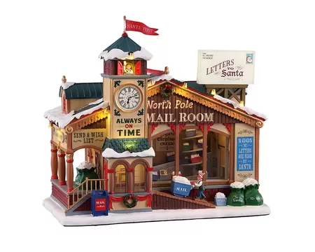 Lemax North Pole Mail Room - inclusief adapter