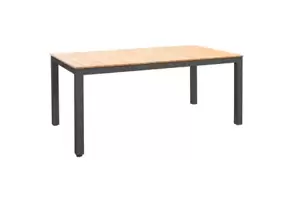YOI Arashi tafel 169x90x76 cm donkergrijs/teak